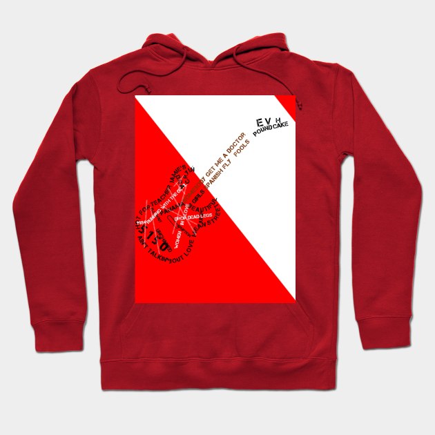 Eddie Van Halen Guitar Hoodie by PaulGi